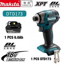 Бесщеточный ударный шуруповерт 180 Нм, аккумуляторная электрическая дрель, отвертка, электроинструмент для батареи Makita 18 В