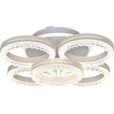 Потолочная RGB люстра (+ночной режим) с пультом Escada Albus Escada 10276/5 LED*86W White APP (Умный дом)