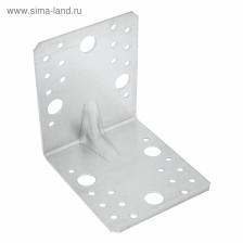 Уголок крепёжный ТУНДРА krep, усиленный, 105x105x90x2 мм, ГОЦ, в упаковке 1 шт.