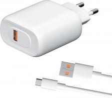 Зарядное устройство NQC-38 с кабелем USB-C White