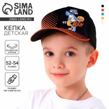 Кепка детская для мальчика «Изи», чёрная, р-р 54