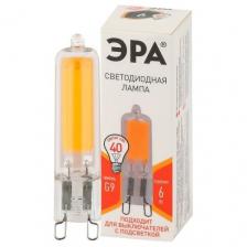 Лампа светодиодная STD LED JCD-6W-GL-827-G9 JCD 6Вт капсула G9 тепл. бел. Б0049085 Эра