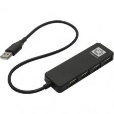 USB-концентраторы 5bites Концентратор 4*USB2.0 / USB PLUG / BLACK [HB24-209BK]