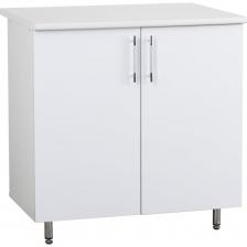 Рабочий стол SANTREK ширина 80 см белый металлик фасад МДФ, столешница цвет сахара 47963