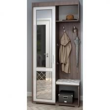 Готовая прихожая Даин (Даин шимо темный / белый) Woodville арт.593710