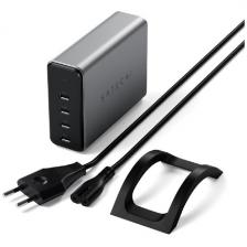 Сетевое зарядное устройство Satechi 165W USB-C 4-Port PD GaN Charger, серый космос (ST-UC165GM-EU)