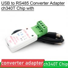 Конвертер USB в RS485, адаптер RS 485, ch340T с индикатором приемника, защита от перенапряжения телевизоров для контроля доступа, PTZ PLC