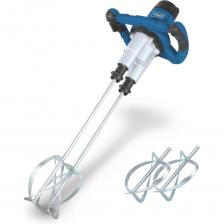 PM1800D — это профессиональный дрель-миксер с уникальной системой двойных встречных шпинделей. Оснащен мощнейшим двигателем 1800 Вт и двухскоростным редуктором, что обеспечивает исключительный крутящий момент для перемешивания самых сложных и вязких материалов: бетона, строительных растворов, штукатурок и клеев. Ключевое преимущество — два шпинделя, вращающихся в противоположных направлениях, что гарантирует идеально однородное перемешивание без комков и пустот. Быстрозажимная система QUICK FIX позволяет менять насадки за секунды без использования инструментов. Электронная плавная регулировка скорости в двух диапазонах (0-450 и 0-790 об/мин) обеспечивает полный контроль над процессом для любых материалов. Эргономичная D-образная рукоятка снижает усталость при длительной работе. Комплектуется двумя насадками диаметром 110 мм. Идеален для профессионального использования на стройплощадках и в производственных цехах.