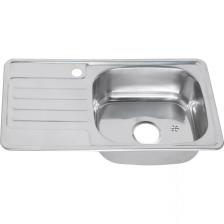 Мойка кухонная Melana 76х42 полированная сталь