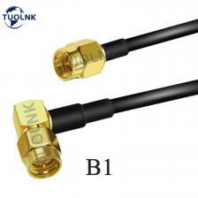 SMA Мужской прямоугольный разъем к SMA Женский переборный разъем RG174 RF Коаксиальный кабель для WIFI Маршрутизатор Антенный адаптер Кабель