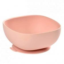 Beaba Silicone suction bowl - pink
