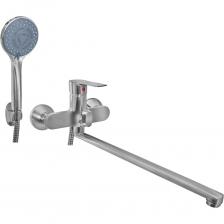 Смеситель для ванны Juguni одноручный длинный излив 40 см, керамический дивертор, карт. 35 мм 0402.188