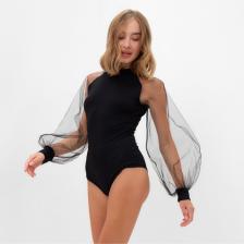 Джемпер боди женский MINAKU: PartyDress чёрный, размер 46