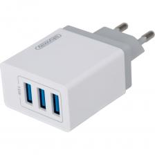 Сетевое зарядное устройство SKYWAY 220v 15w usbx3 (3a) белый S04602005