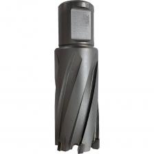 Корончатое сверло (также известно как пустотелое сверло, кольцевое сверло, кольцевая фреза) — специализированный режущий инструмент в форме полого цилиндра. Предназначен для сверления отверстий в стали и цветных металлах, удаляет материал только по периферии отверстия, оставляя материал в центре (который при сверлении насквозь удаляется в виде «пробки»). Внимание! Изображение носит иллюстративный характер. Реальный товар может отличаться от представленного на фото.