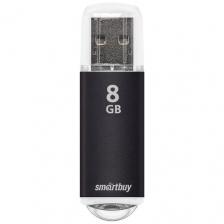 Флешка SmartBuy V-Cut USB 2.0 8 ГБ, 1 шт., черный