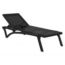 Шезлонг Siesta Contract Pacific черный 193х68,5х35,5 см