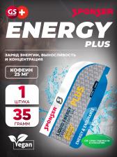 Гель питьевой SPONSER LIQUID ENERGY PLUS 25 mg caffeine 1 саше x 35 г, Натуральный