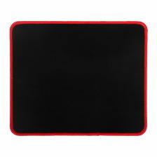 Коврик для мыши, игровой, 25x21x0.15 см, оверлок, чёрно-красный