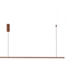 Подвесной линейный светильник ST Luce SL1018 SL1018.613.01 терракотовый/прозрачный LED 1*32W 4000K