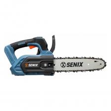 Аккумуляторная цепная пила Senix серии X2 - это надежный инструмент для бытового использования, который сочетает в себе мощность и удобство. Работая на напряжении 20 В, она оснащена бесщеточным двигателем, что обеспечивает высокую производительность и долговечность. Продольное расположение двигателя способствует улучшенной балансировке и удобству в эксплуатации. Пила имеет длину шины 25 см и шаг цепи 3/8 дюйма, что делает ее подходящей для различных задач по распилке. Объем масляного бака составляет 60 мл, что позволяет поддерживать цепь в оптимальном состоянии. Скорость вращения цепи достигает 11 м/с, обеспечивая быструю и эффективную работу. Пила оснащена функцией плавного пуска и защитой от перегрева, что повышает безопасность использования. Аккумулятор емкостью 4 А*ч обеспечивает длительное время работы без подзарядки. Компактные размеры и вес 4.2 кг делают пилу удобной в транспортировке и хранении.