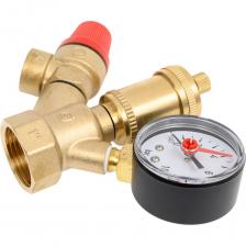 Группа безопасности SantechSystems для котла, 1" ВР, латунь, 3бар, до 44 кВт 118-9896