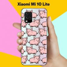 Силиконовый чехол на Xiaomi Mi 10 Lite Поросенок / для Сяоми Ми 10 Лайт