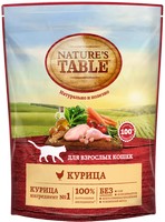 Natures Table / Сухой корм Нейчерс Тейбл для взрослых кошек Курица