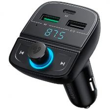 Автомобильное зарядное устройство Ugreen CD229 (80910) FM Bluetooth Transmitter Car Charger + TF Slot. Цвет: черный