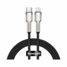 Кабель Baseus Cafule Series Metal Data Cable Type-C to iP PD20W Fast Charge 1m Black (CATLJK-A01)