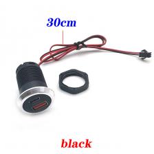 Настольное скрытое встроенное зарядное устройство USB 9 В/2 А 5 В/3 А 1 USB 1 Type-C мини-автомобильное зарядное устройство с быстрой зарядкой, автомобильная розетка