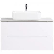 Тумба со столешницей и раковиной BelBagno Etna 100 белый матовый