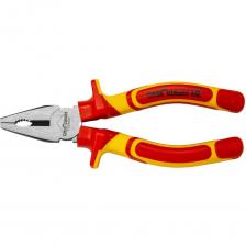 Диэлектрические комбинированные плоскогубцы Промлайн 160мм, Cr-v, до 1000В с двухкомпонентными рукоятками ПЛ032413_z022