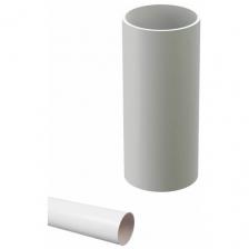 Труба водосточная дёке Премиум длина 1м, диаметр 85мм, пломбир (RAL9003)