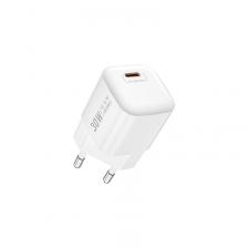 Сетевое зарядное устройство WIWU Essen GaN 18W USB + USB/Type-C 1m (Wi-U006) (белый)