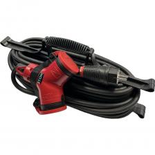 Силовой удлинитель на рамке iTOK серии iCONNECT PRO предназначен для подключения различных электрических приборов, электроинструментов и устройств на напряжение до 250 В и мощностью до 3500 Вт. Температура эксплуатации от -60 до +50 С. Область применения: строительные площадки, на производстве различных промышленных предприятий, на дачных участках, квартирах, загородных домах, автосервисах, объектах социальной и транспортной инфраструктуры. Силовой удлинитель iTOK серии iCONNECT PRO производится с применением передовых технологий производства электротехнической продукции самых высоких стандартов качества в строгом соответствии с ГОСТ IEC 60884-1. Вилка (стандарт Shuko) выполнена в твердом резиновом исполнении, двойник с защитными крышками выполнен из Полиамида что обеспечивает высокую ударопрочность и возможность применения при минусовых температурах. Двойник имеет уникальную конструкцию расположения розеток, которая обеспечивает удобное присоединение разъемов и розеток различных конфигураций без помех друг для друга. Перед началом эксплуатации, во избежание перегрева кабеля, удлинитель необходимо полностью размотать.