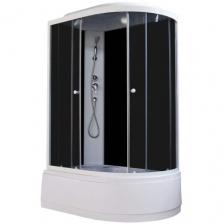 Душевая кабина, Parly EC1221L, тонированное стекло, высокий поддон, 120х80 см, черный/белый