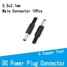 10 шт. 5,5*2,1 5,5*2,5 мм разъем питания постоянного тока DC022D женский металлический разъем для монтажа на панель разъем постоянного тока DC-022 адаптер DC022