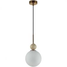 Подвесной светильник Odeon Light Lolla 6625/1A бронзовый/белый/камень/металл IP20 E14 40W 220V