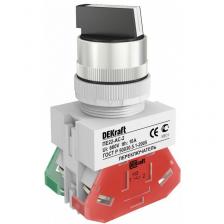 Переключатель AC-2 22мм 2 позиции I-O черная стандартная ручка Dekraft (25051DEK), цена за 1 шт