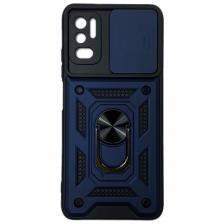 Чехол противоударный armors для Xiaomi Redmi Note 10 5G и Poco M3 Pro и Redmi Note 10T (Темно-синий)