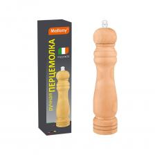 Ручная перцемолка Mallony PICCANTE высота 21 см дерево нержавеющая сталь 003594 предназначена для хранения специй.Измельчает перец и пряности до порошкообразного состояния, что позволяет без усилий получить свежемолотые специи.Благодаря эргономичному дизайну удобна в использовании.Перцемолка выполнена из дерева и стали, поэтому прослужит долго.