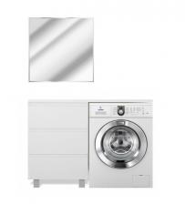Комплект мебели Эстет Dallas Luxe 100 L напольный 3 ящика белый