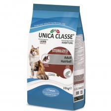 UNICA Classe Adult Sterilized Luxury Hairball Сухой корм для стерилизованных кошек, с ягненком, 10 кг