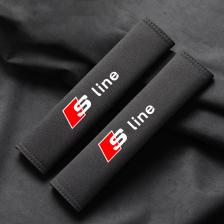 2 шт. замшевые автомобильные ремни безопасности, защита плеч, накладки на ремень безопасности для Audi A4 A3 A5 A6 TT A7 A8 Q2 Q3 Q5 Q7 Q8 автомобильные аксессуары