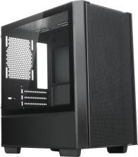 Корпус mATX Xastra A400M Black без БП, боковая панель из закалённого стекла, 2*USB 2.0, USB 3.0