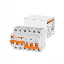 Автоматический выключатель с механической блокировкой (байпас) ВА47-29Б 3Р+3Р 20А 4,5кА х-ка C TDM, цена за 1 шт