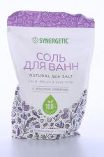 Соль д/ванн SYNERGETIC с маслом лаванды, 1 000 г