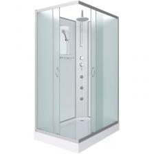 Душевая кабина Niagara Classic 110х80 хром стекло матовое с гидромассажем