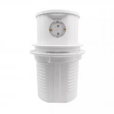 Блок розеток LK-PRF (3 секции полуавтоматический 1 USB + 1 type-C беспроводная зарядка) Mebax 00-00002872